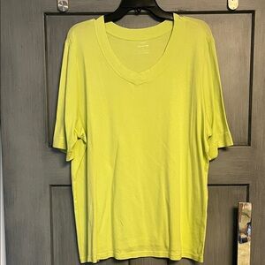 CJ Banks Lime Green Blouse 1X